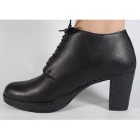 Botine/Pantofi negre din piele dama/dame/femei (cod SBF3)
