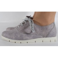 Pantofi gri piele naturala dama/dame/femei (cod SPF01)